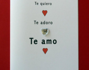 Spanish Greeting Card. 