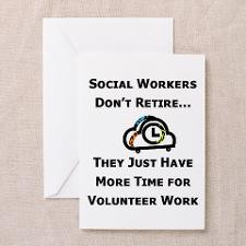 Social Work Retirement Greeting Cards (Package of for