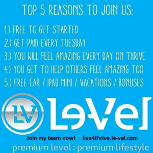 Le-vel/Thrive 8 week experience http://www.thrivinintejas.le-vel.com
