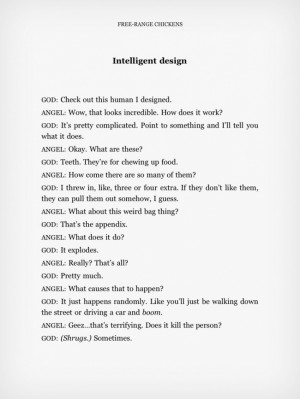 Intelligent Design - God: Check out this human I designed.
