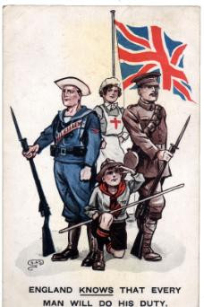 Great Britain Flag during WW1