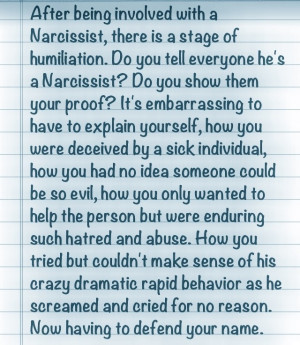 Narcissists And Defending Yourself. http://survivingnarcissisticabuse ...