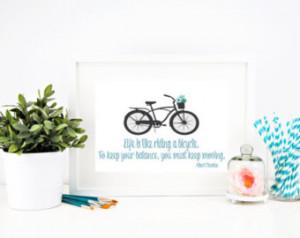 Albert Einstein Quote, Bike