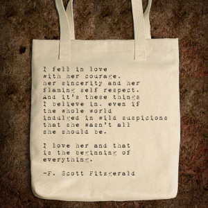 Quote Tote - F. Scott Fitzgerald - Jeans and Tees and Travel and Cakes ...