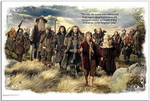 Bilbo Baggins and the Company of Dwarves Mini Mural Wall Decal