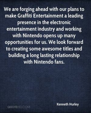 We are forging ahead with our plans to make Graffiti Entertainment a ...