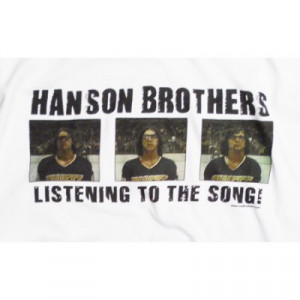 HANSON brothers Listening to the song SlapShot T-shirt