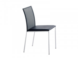 Sedia impilabile in pelle MILANO FLAIR | Sedia - Brunner