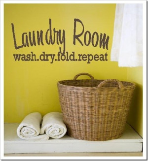 Laundry room, decals