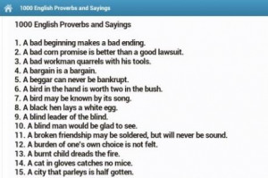 Look here for a list of English Proverbs, with their meanings and ...