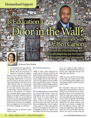 Is Education a Door in the Wall? An Interview with Dr. Ben Carson ...