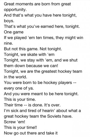 Miracle on ice speech, one of the best ever given