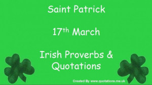 Saint Patricks Day Quotes For Kids: Saint Patrick And Irish Proverbs ...