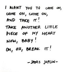 Piece of my Heart - Janis Joplin - Classic Rock Lyrics More