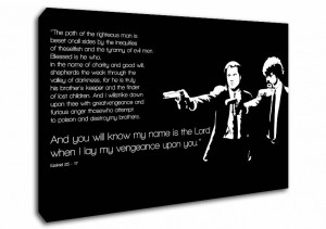 Quotes Pulp Fiction The Path Of The Righteous Man Canvas Prints