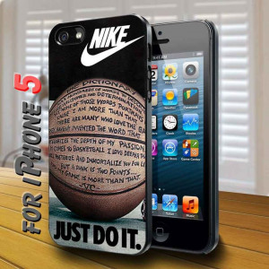 Nike Just Do It Quote Basketball Black Case: Crafts Ideas, Basketb ...