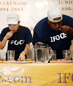 ... Federation of Competitive Eating turkey-eating competition