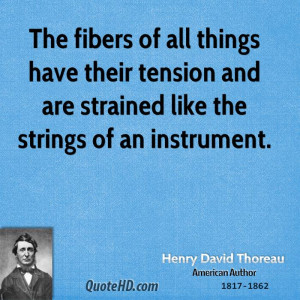 The fibers of all things have their tension and are strained like the ...