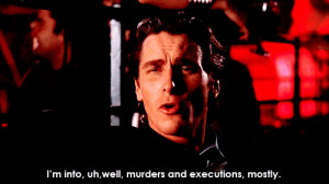 red murder American Psycho Christian Bale execution bloody executions ...