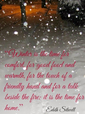 Pine Cones and Acorns, winter quote.