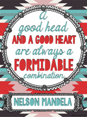 made a set of posters with some of my favorite Nelson Mandela quotes ...