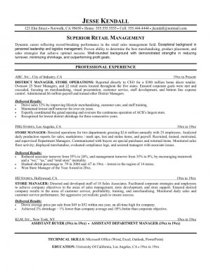 Resume Sandle For Retail...
