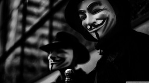 Black And Wallpaper 1600x900 Black, And, White, Anonymous, Hackers ...