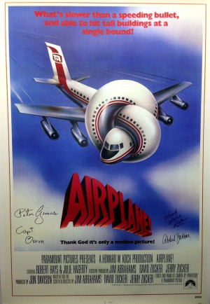 classic Airplane movie poster (reproduction @27x40). In 2008, Airplane ...