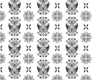 Quote the raven fabric by savagelystitched on Spoonflower custom