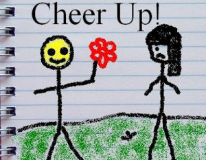 Cheer Up myspace profile comment sketch