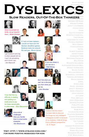 Famous People With Dyslexia Posters