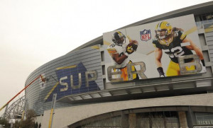 Super Bowl XLV Pittsburgh Steelers vs Green Bay Packers Aaron Rodgers ...