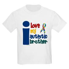Love My Autistic Brother 1 Kids Light T-Shirt for