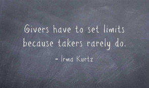 often hear people talk of how they often give too much or feel they ...