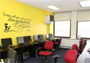 ... -Quote-Albert-Einstein-Home-Classroom-Vinyl-Decal-Wall-Decor