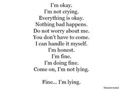 Im Fine Quotes I'm fine. i'm doing fine.