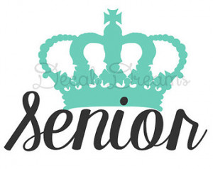 Crown Vinyl Decal Car Laptop Phone Notebook Senior Class of 2015 2016 ...