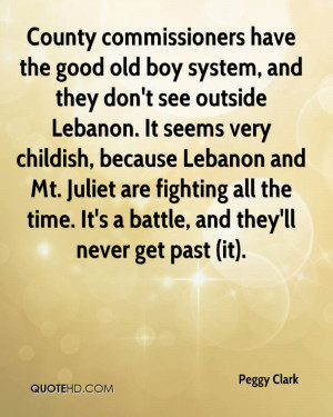 boy system, and they don't see outside Lebanon. It seems very childish ...