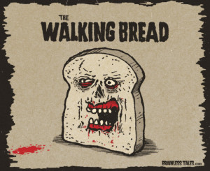 the walking bread t shirt