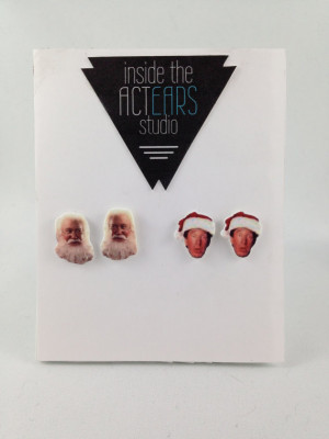 Earrings inspired by The Santa Clause from theactEARSstudio, $11.67