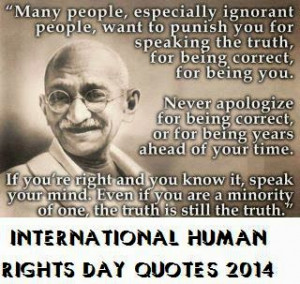 International Human Rights Day Quotes 2014