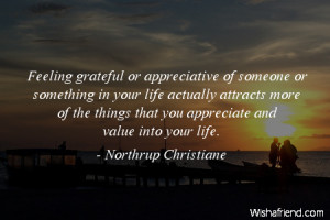 gratitude-Feeling grateful or appreciative of someone or something in ...