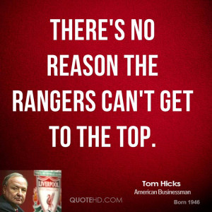 There's no reason the Rangers can't get to the top.