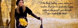 Best Feeling Quote Girl Cover Photos