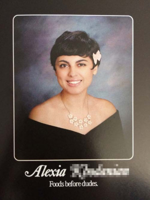 yearbook quotes 2015 food before dudes