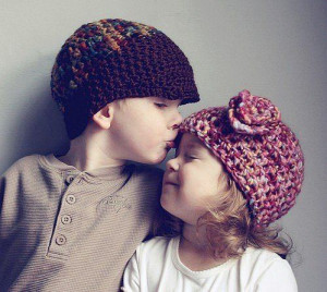 children, cute, kiss, love, sweet