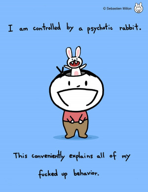 Psychotic Rabbit in My Head by sebreg