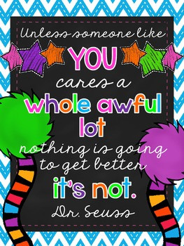 LORAX QUOTE PRINTABLE - TeachersPayTeachers.com