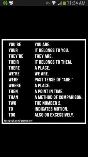 Correct grammar, yes please