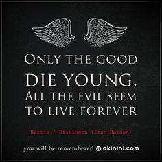 ... to live forever harris dickinson iron maiden quote iron maiden quotes